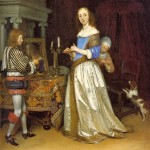 Gerard Terborch (Dutch Baroque Era Painter, 1617-1681) Lady at her Toilette