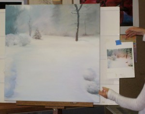 Snow scene by Kari McCarthy