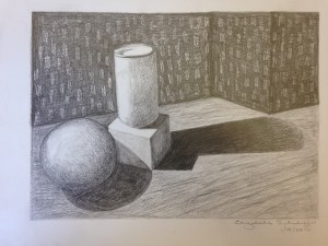 Pencil rendering of geometric forms (2)